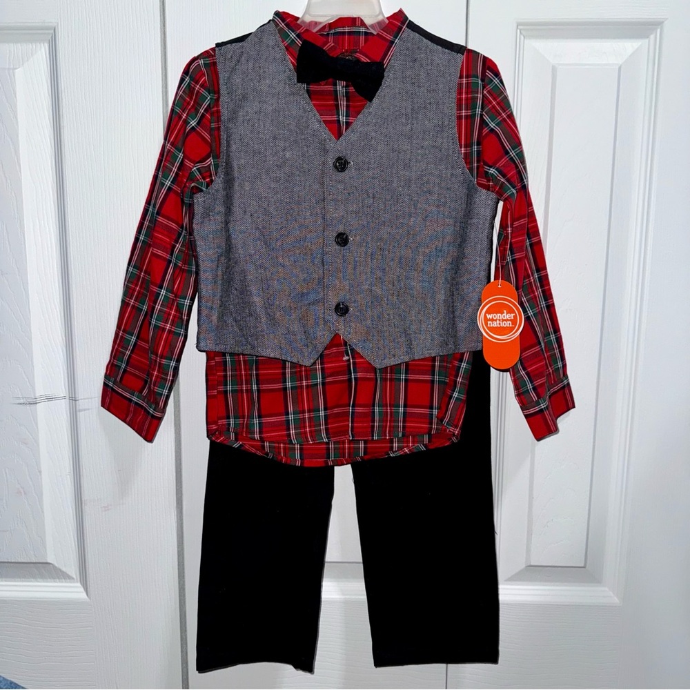 🖤 Wonder Nation Dressy Outfit Set Size 4T